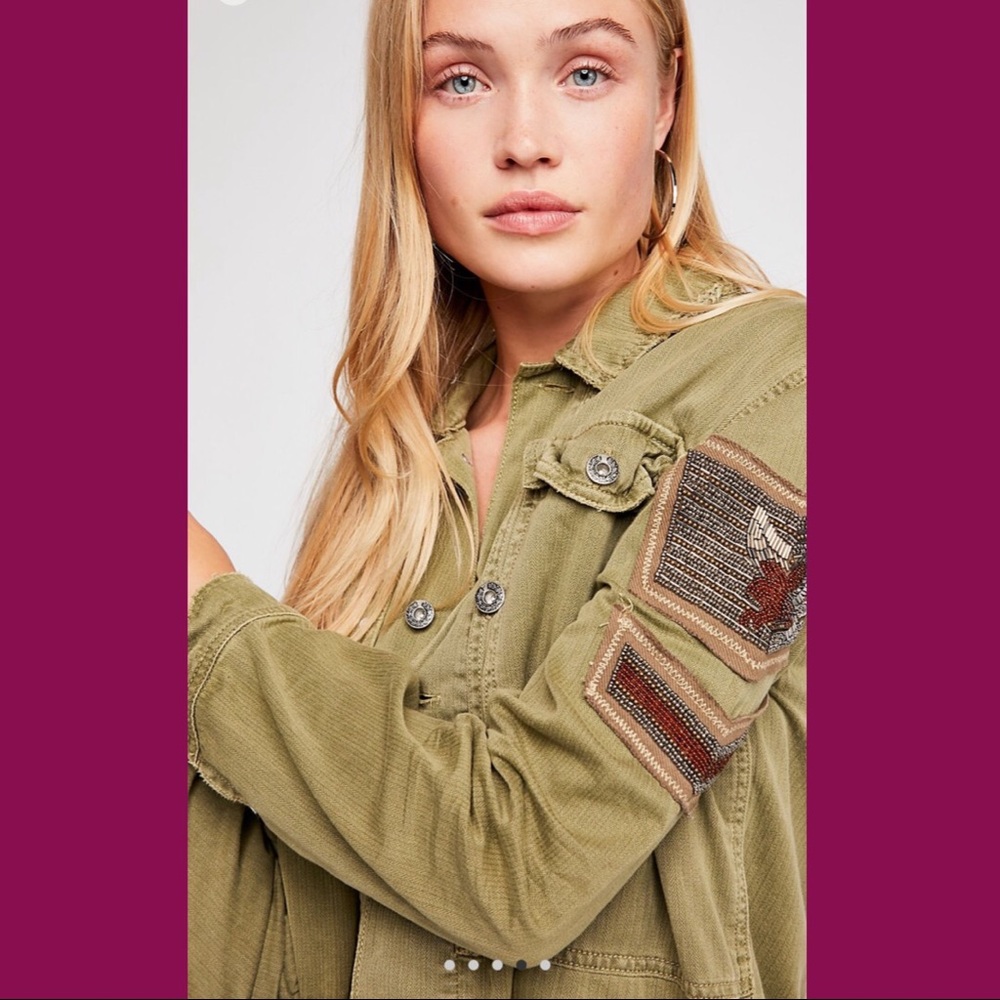 🆕 Embellished Shirt Jacket Beaded